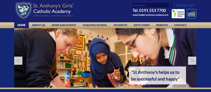 St Anthony's Girls Catholic Academy website