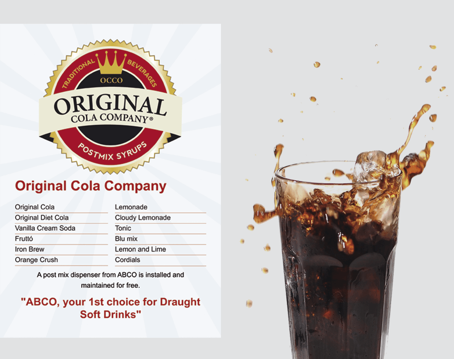 Print flyer for ABCO soft drinks Print flyer for ABCO soft drinks