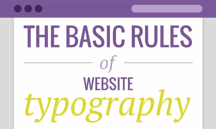 Read about Basic rules of website typography