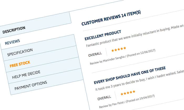 Website sales