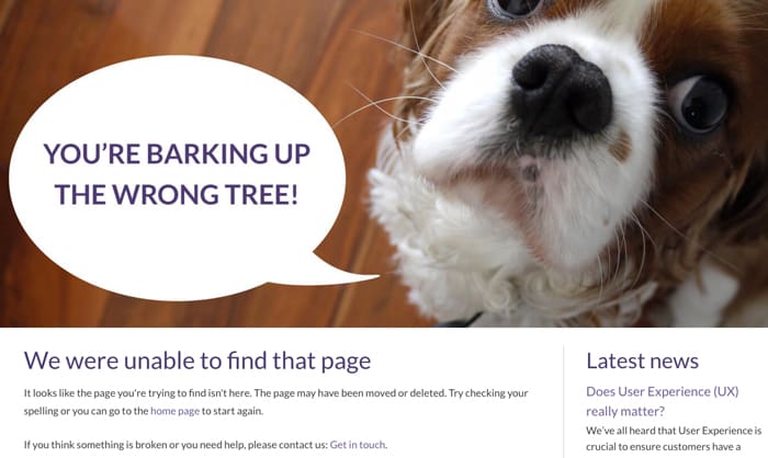 Read about How to improve that dreaded 404 page
